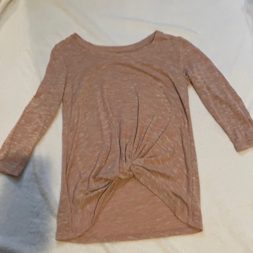 Long sleeve tie top